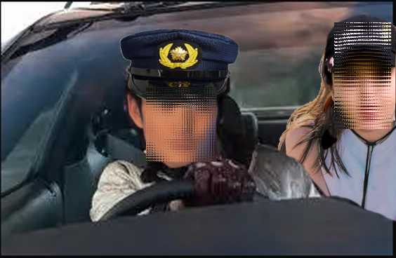 タクシー運転手不審
