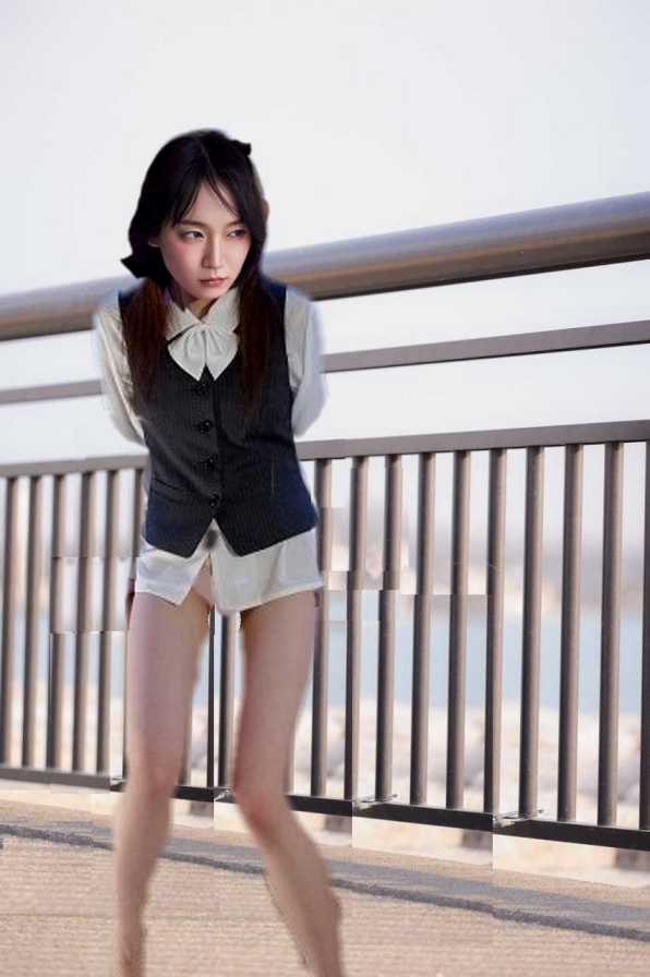 屋上スカート無放置